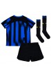 Inter Milan Babytruitje Thuis tenue Kind 2023-24 Korte Mouw (+ Korte broeken)